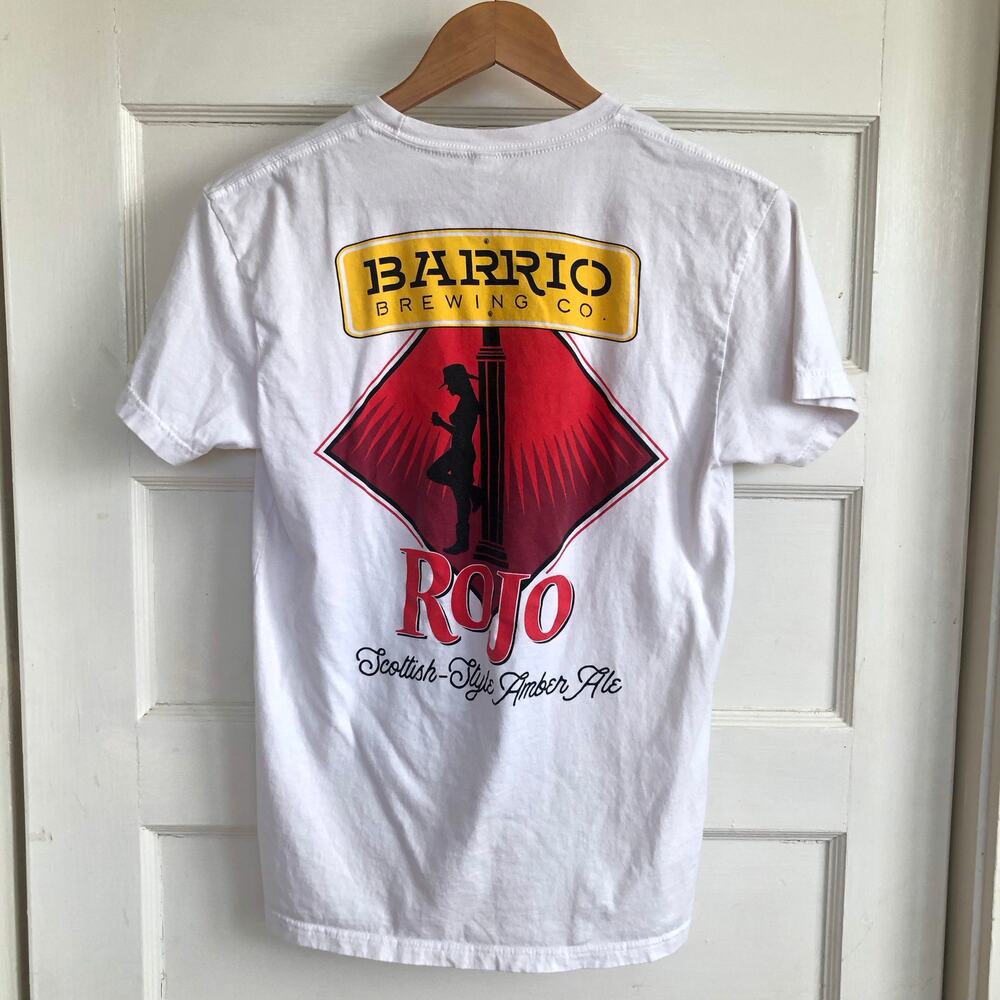 Barrio Brewing Co Rojo Scottish Style Amber Ale Beer T Shirt Unisex Small Tucson